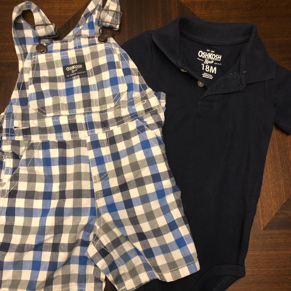 Overalls and onesie 2 pc set